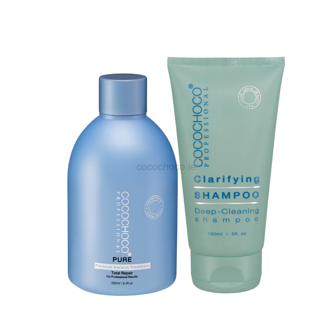 Cocochoco Pure 250ml + Clarifying Shampoo 150ml