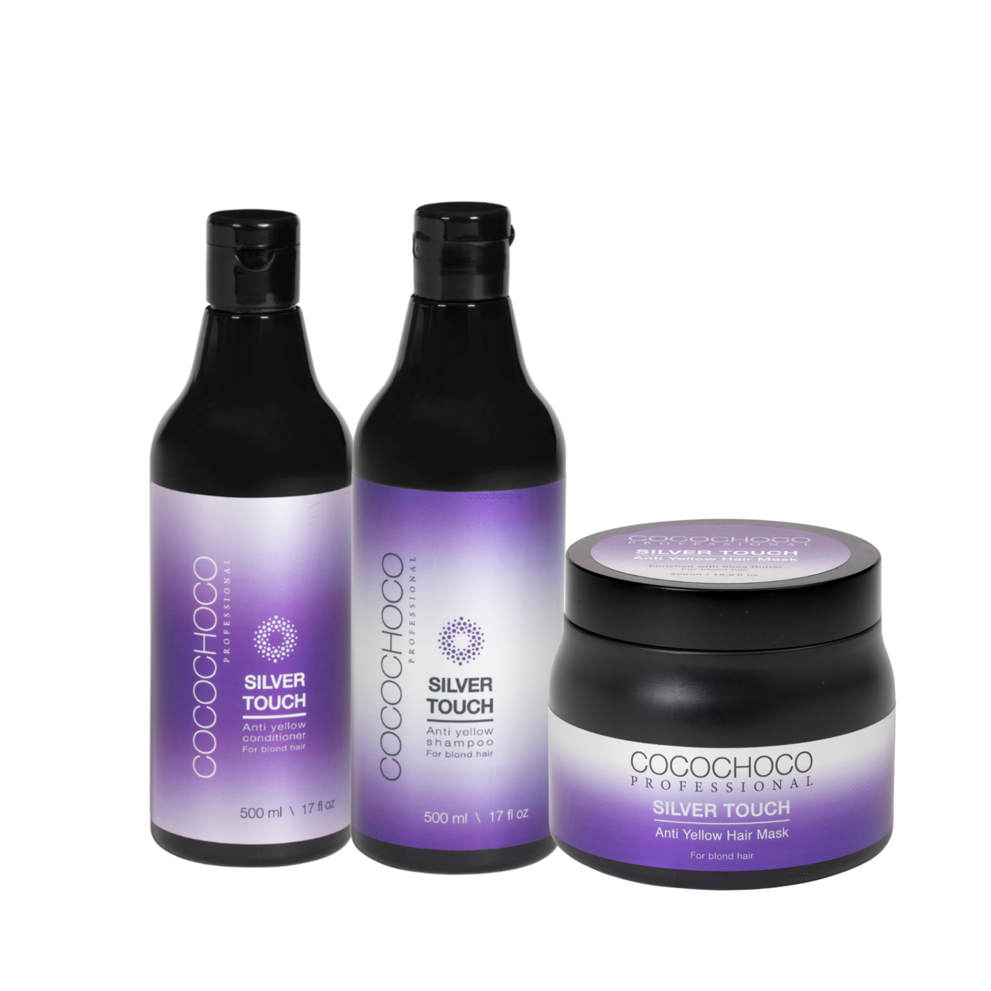 Silver Touch 500ml Shampoo, Conditioner and Mask Set