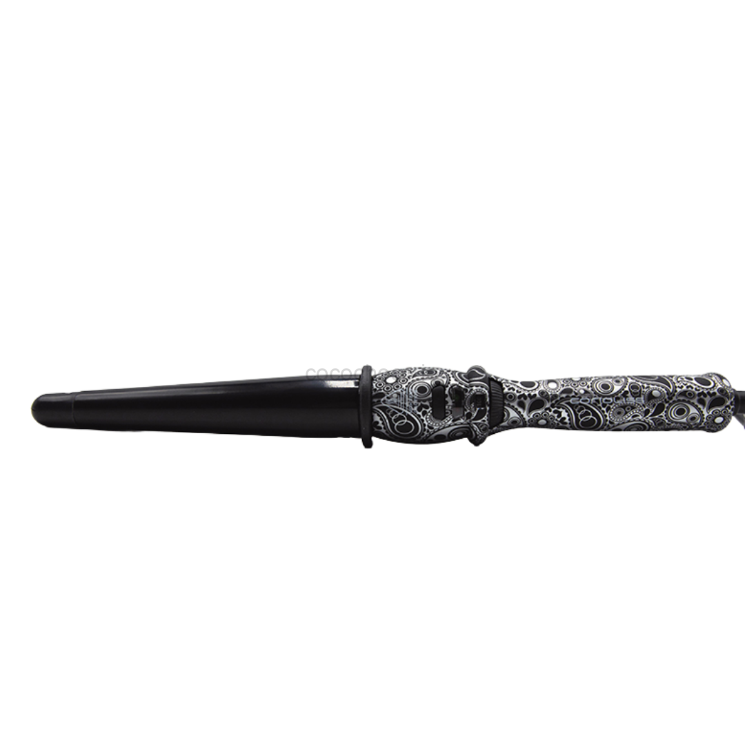 Corioliss Glamour Wand: Silver Paisley Soft Touch Finish