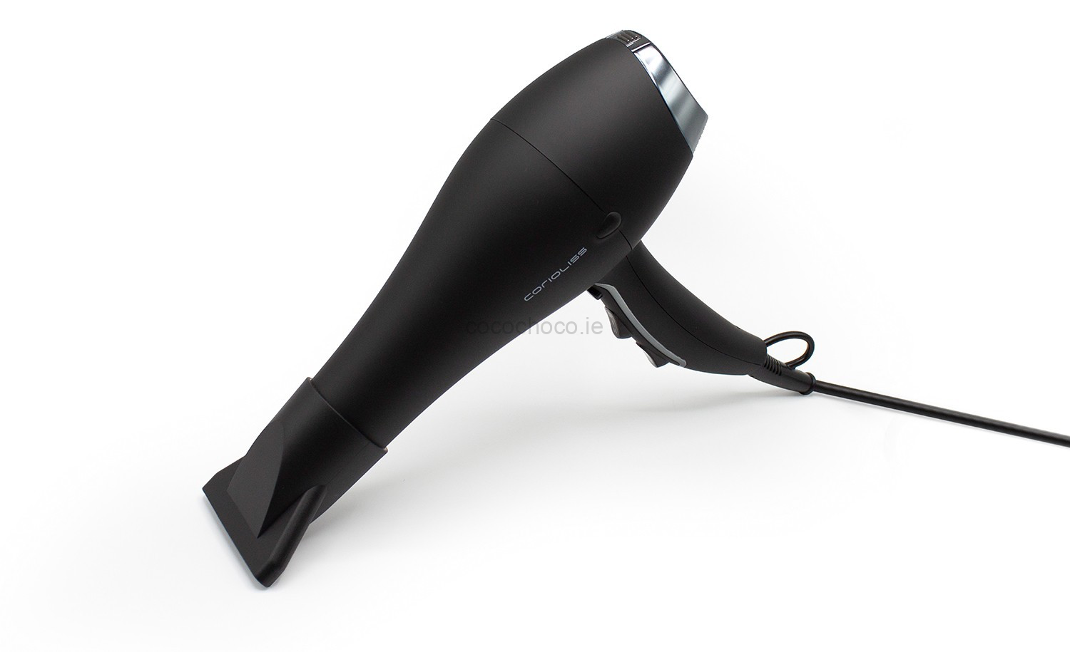Corioliss Flow Hair Dryer: Black Soft Touch Finish - Image 2
