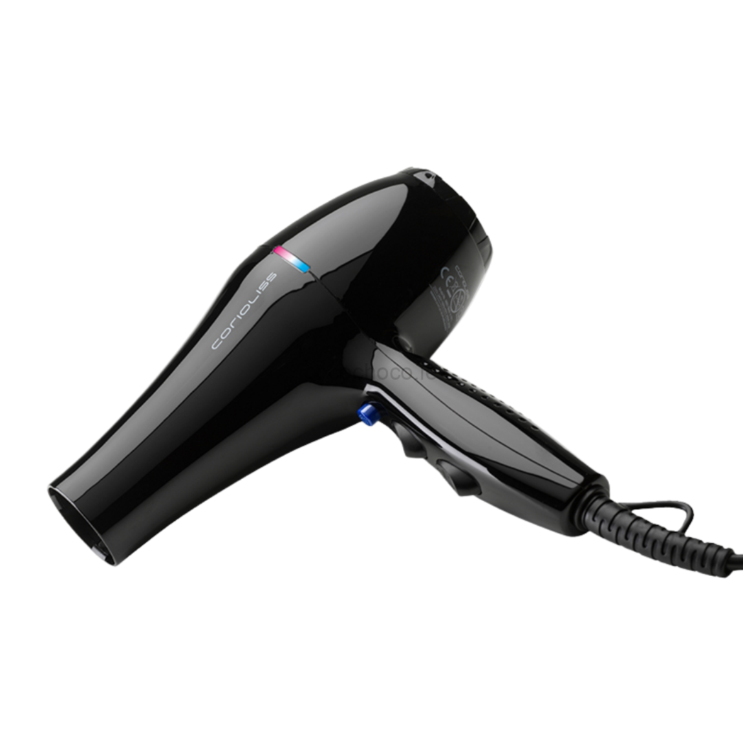 Corioliss Flow Power Hair Dryer: Black Gloss Finish