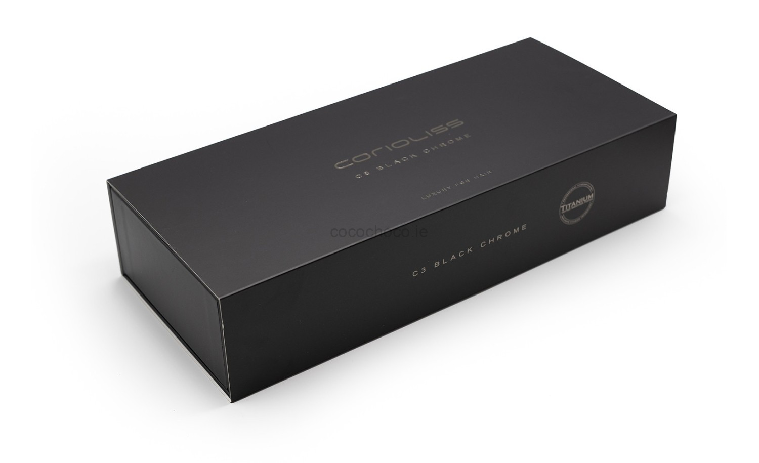 Corioliss C3 Black Soft Touch Chrome Straightener - Image 7