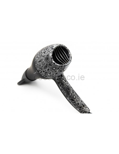 Corioliss Flow Hair Dryer: Silver Paisley Soft Touch Finish - Image 3