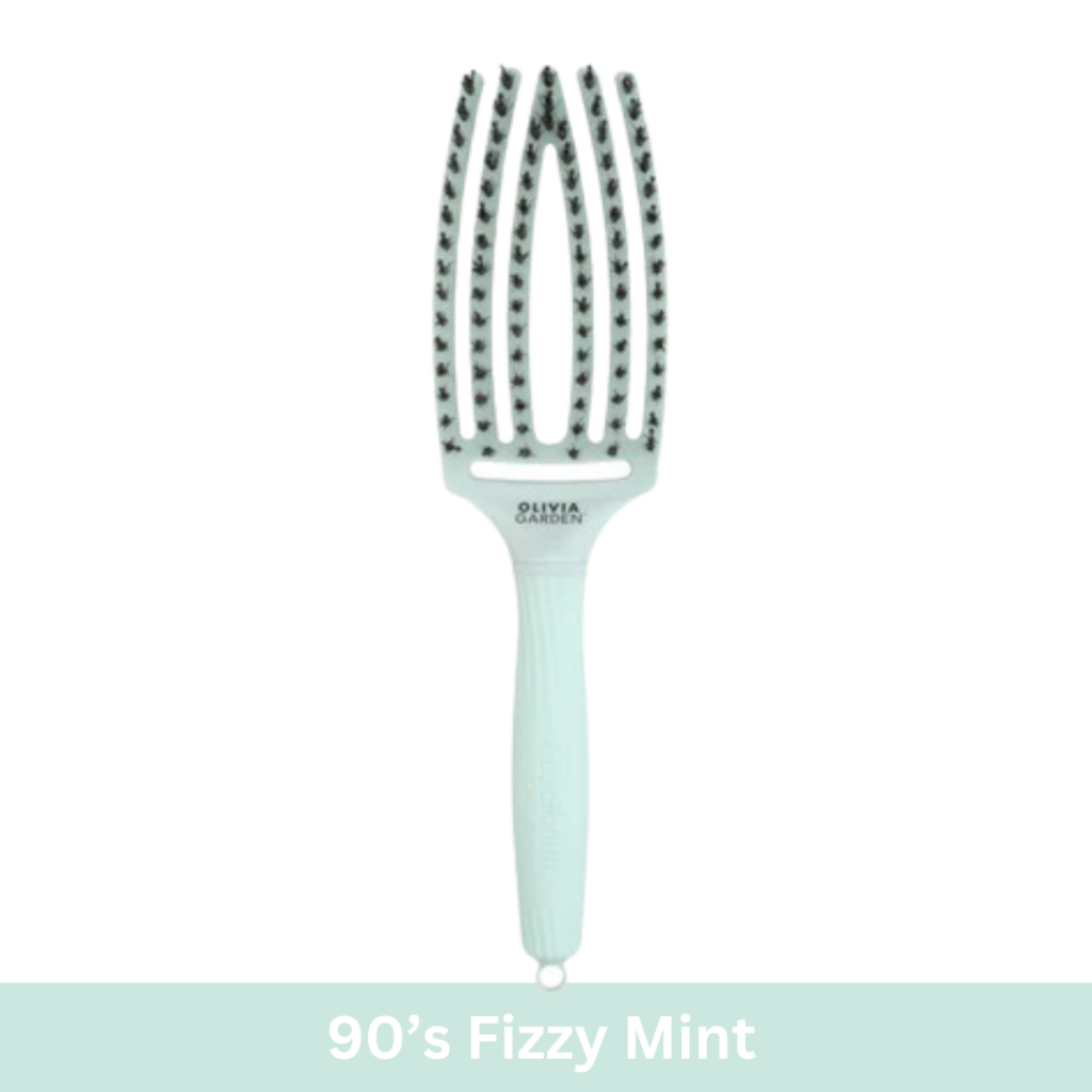 Olivia Garden Fingerbrush Hairbrush Medium 90's Frizzy Mint