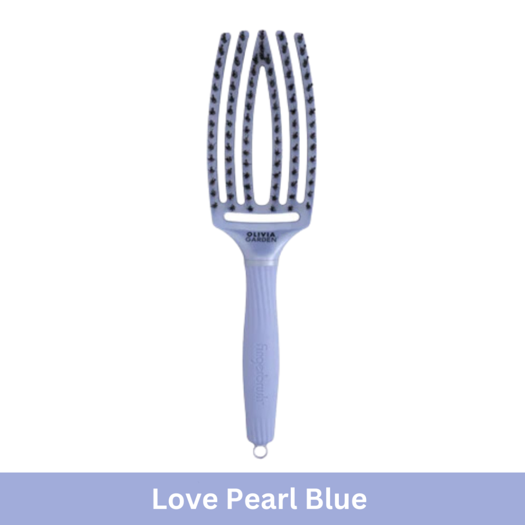 Olivia Garden Fingerbrush Hairbrush Medium Love Pearl Blue