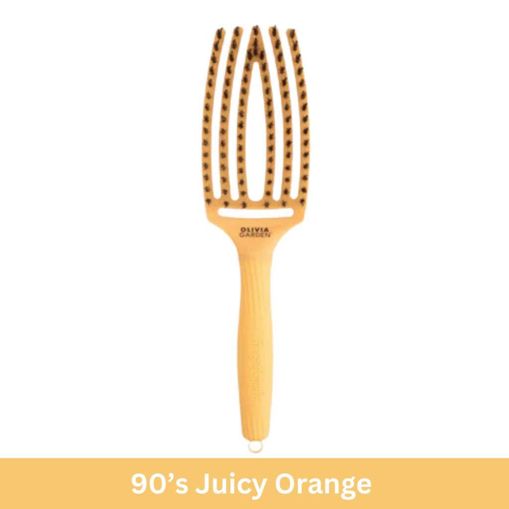 Olivia Garden Fingerbrush Hairbrush Medium 90's Juicy Orange