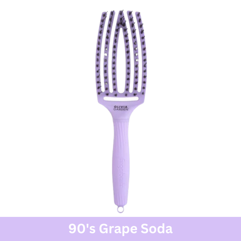 Olivia Garden Fingerbrush Hairbrush Medium 90's Grape Soda