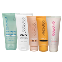Starter Kit 7: 100ml Keratin Original, Gold, Hair Botox, 150ml Onyx, 150ml Clarifying Shampoo
