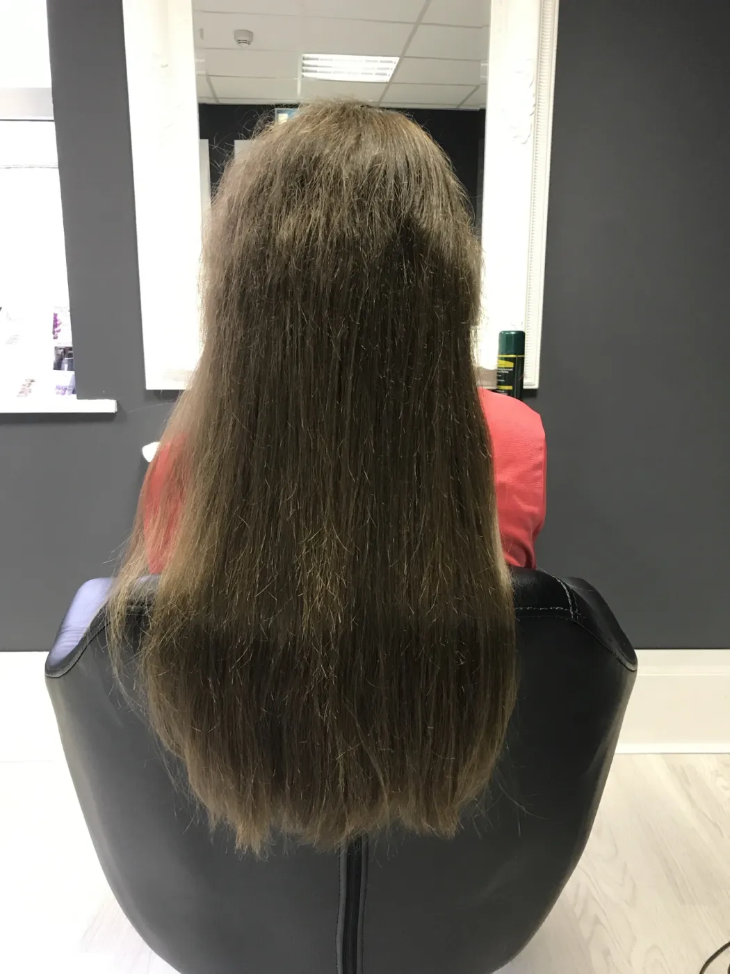Hair before COCOCHOCO Gold treatment, case 1