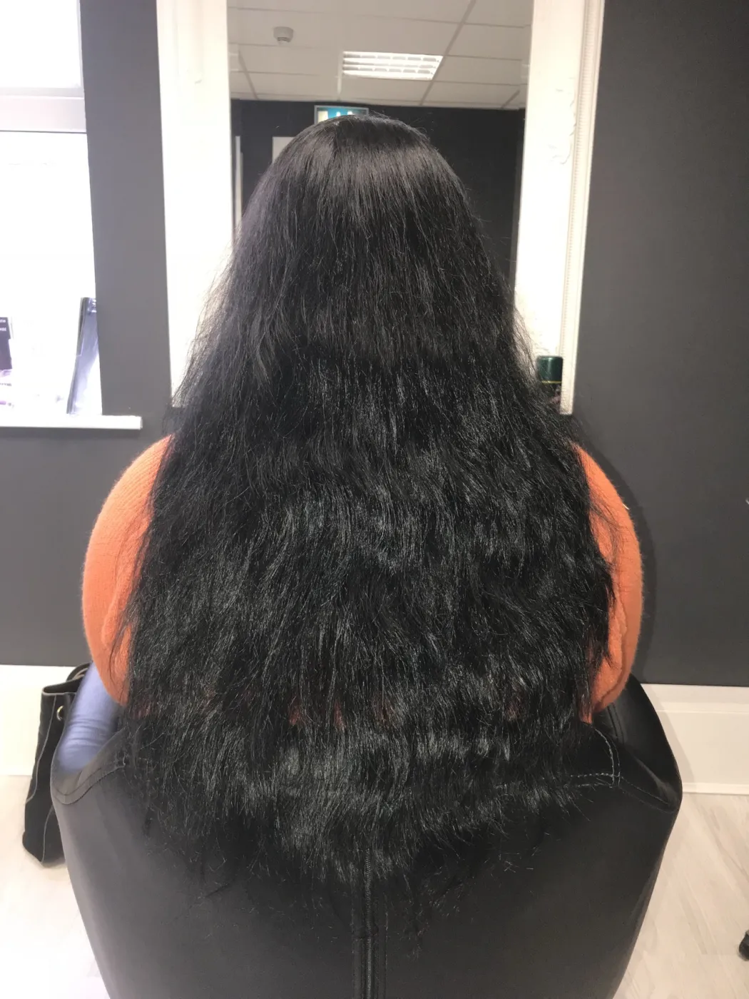 Hair before COCOCHOCO Gold treatment, case 2