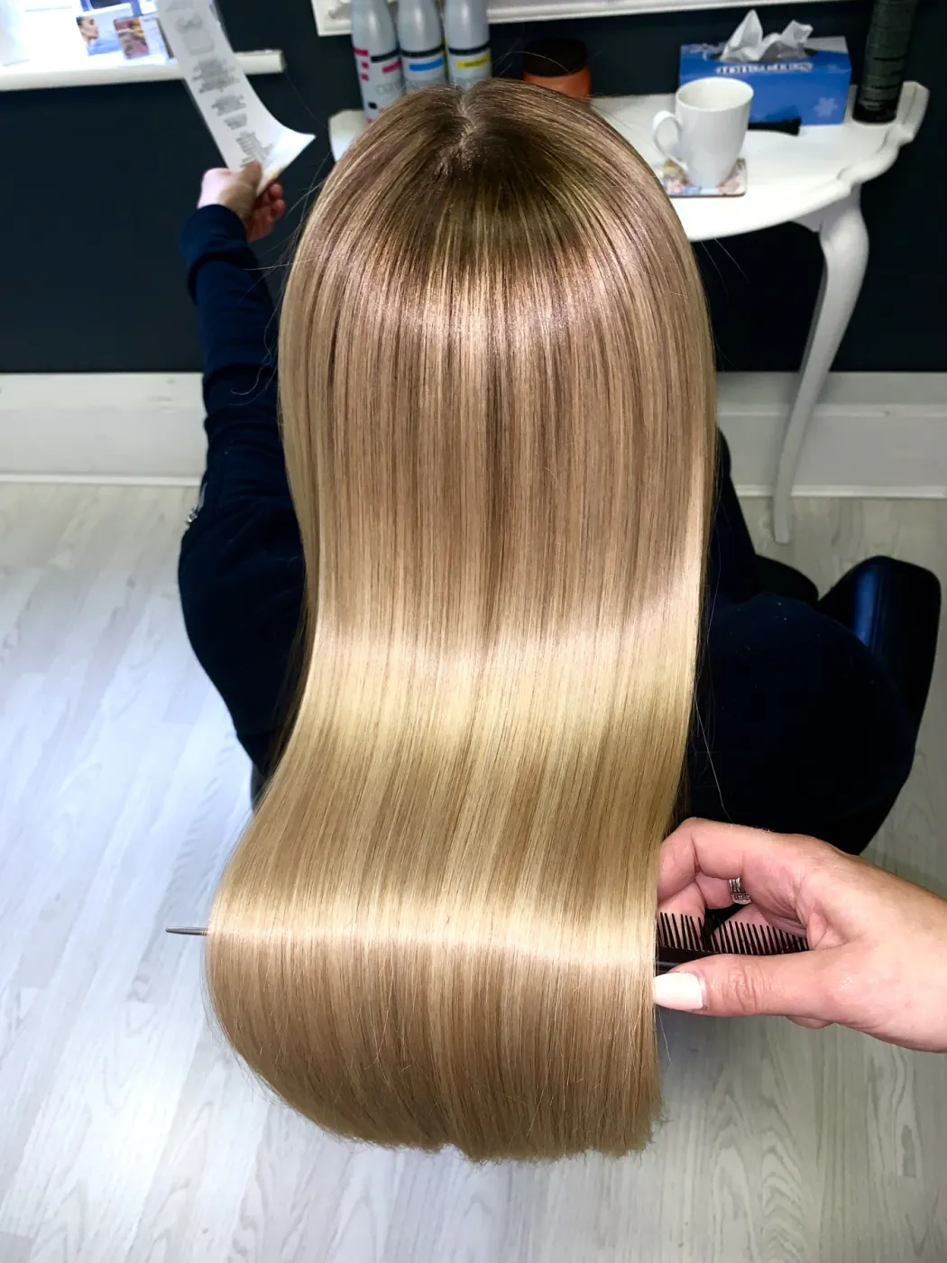 Hair after COCOCHOCO Gold treatment, case 3