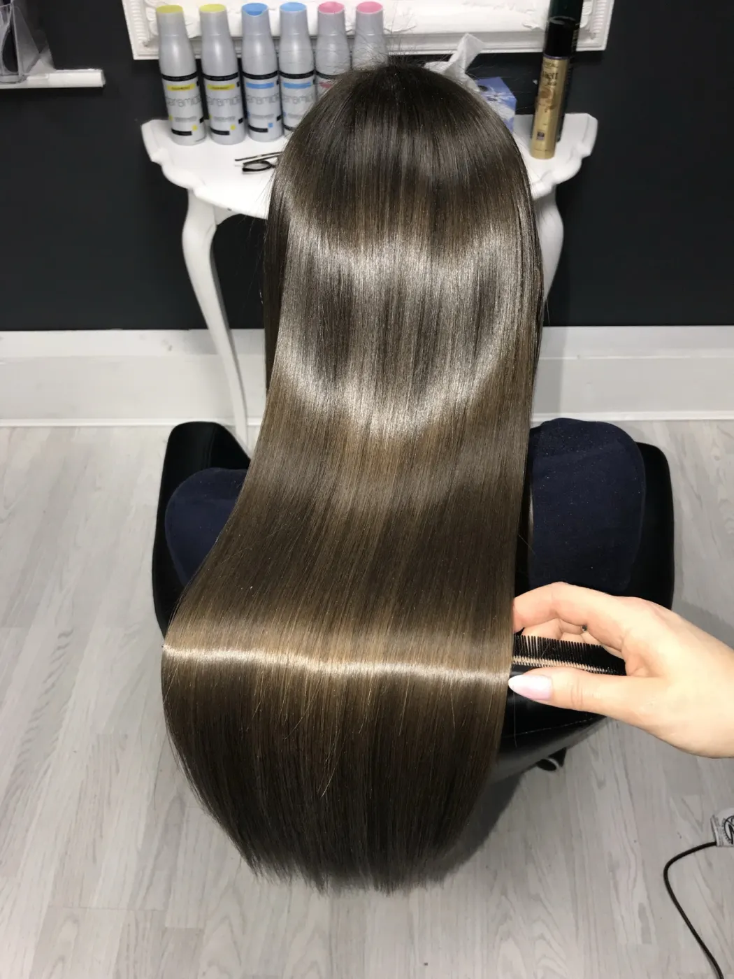 Hair after COCOCHOCO Original treatment, case 1